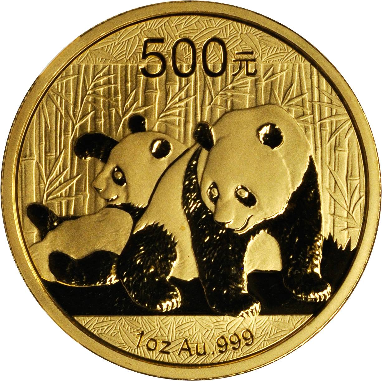 2010年熊猫纪念金币1盎司 NGC MS 70