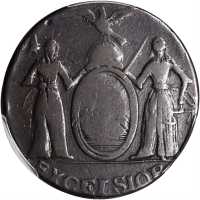 1787 Excelsior Copper. W-5785. Eagle on Globe Left. VF-20 (PCGS).