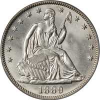 1889 Liberty Seated Half Dollar. WB-101. MS-64 (PCGS). CAC.