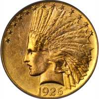 1926 Indian Eagle. MS-62 (PCGS).