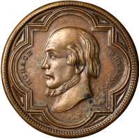 1872 Horace Greeley. DeWitt-HG 1872-1. Copper. 31.3 mm. Mint State.