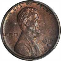 1916-S Lincoln Cent. MS-64 BN (PCGS).
