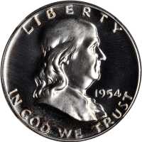 1954 Franklin Half Dollar. Proof-67 (NGC).