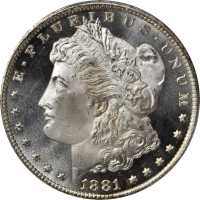 1881-CC Morgan Silver Dollar. MS-67 PL (PCGS).