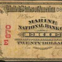 Erie, Pennsylvania. $20 1902 Red Seal. Fr. 639. The Marine NB. Charter #870. Very Good.