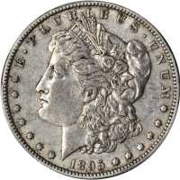 1895-O Morgan Silver Dollar. EF-45 (PCGS).