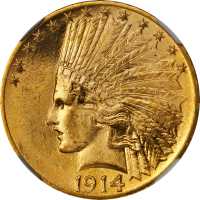 1914 Indian Eagle. MS-64 (NGC). CAC.