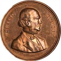 1868 Horatio Seymour. DeWitt-HS 1868-8. Copper. 28 mm. MS-65 RD PL (NGC).