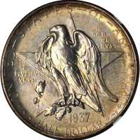 1937 Texas Independence Centennial. MS-67 (NGC). CAC.