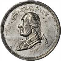 1864 Soldiers Fair at Springfield, Massachusetts Medal. White Metal. 29 mm. By J.A. Bolen. Musante G