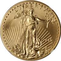 2015 One-Ounce Gold Eagle. Early Releases. MS-70 (NGC).