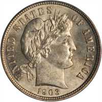 1903-O Barber Dime. MS-65 (PCGS).