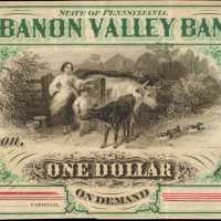 Lebanon, Pennsylvania. Lebanon Valley Bank. ND (18xx). $1. Choice Very Fine.