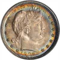 1906-O Barber Quarter. MS-64 (PCGS). CAC.
