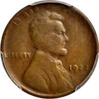 1922 No D Lincoln Cent. FS-401, Die Pair II. Strong Reverse. VF-30 (PCGS).