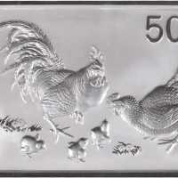 2005年乙酉(鸡)年生肖纪念银币5盎司 NGC PF 69
