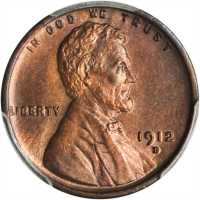 1912-D Lincoln Cent. MS-64 RB (PCGS).