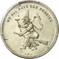 New York--New York. 1860 George H. Lovett. Miller-NY 491, var. German Silver. 28 mm. MS-65 (PCGS).