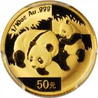 2008年50元，熊猫系列。