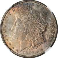 1887 Morgan Silver Dollar. MS-66 (NGC).
