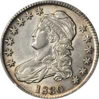 1830 Capped Bust Half Dollar. O-102. Rarity-3. Small 0. EF Details--Cleaned (PCGS).