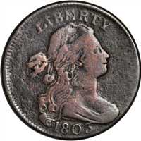 Lot of (4) 1803 Draped Bust Cents.
