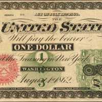 Fr. 16. 1862 $1 Legal Tender Note. Very Fine.