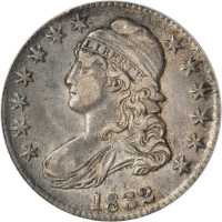 1832 Capped Bust Half Dollar. O-118. Rarity-1. Small Letters. EF-40 (ANACS).