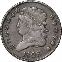 Lot of (6) Classic Head Half Cents.