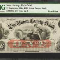 Lot of (4) Graded New Jersey Obsolete Notes.