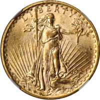 1923 Saint-Gaudens Double Eagle. MS-62 (NGC).