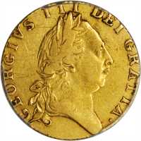 英国。乔治三世（1760-1820）年1几内亚金币。