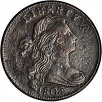 1803 Draped Bust Cent. S-260. Rarity-1. Small Date, Large Fraction. EF-40 Environmental Damage, Surf