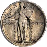 1919-S Standing Liberty Quarter. VF-30 (PCGS).