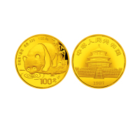 1987年熊猫纪念金币1盎司 NGC MS 69