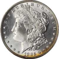 1885 Morgan Silver Dollar. MS-65 (PCGS).