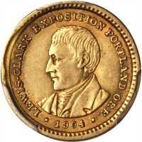 1904 Lewis and Clark Exposition Gold Dollar. AU-50 (PCGS).