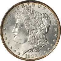1883 Morgan Silver Dollar. MS-65 (ANACS). OH.