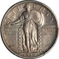 1917-S Standing Liberty Quarter. Type I. AU Details--Cleaned (PCGS).