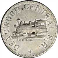 South Dakota. Lot of (6) Indian Trader, Transportation and Trade Tokens.