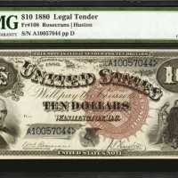 Fr. 108. 1880 $10 Legal Tender Note. PMG Choice Uncirculated 63.