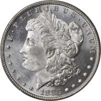 1883 Morgan Silver Dollar. MS-64 PL (PCGS).