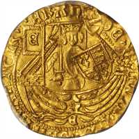 英国。爱德华四世，一世（1461-70）1/2 Ryal金币。