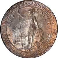 1929-B年英国贸易银元站洋一圆。