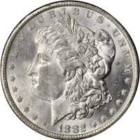 1882-CC GSA Morgan Silver Dollar. MS-63 (Uncertified).