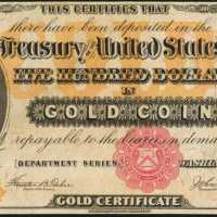 Fr. 1216b (W-4216). 1882 $500 Gold Certificate. PCGS Choice About New 55.
