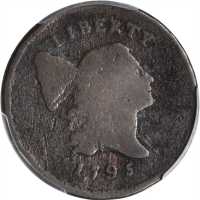 Lot of (2) 1795 Liberty Cap Half Cents. Good Details--Environmental Damage (PCGS).