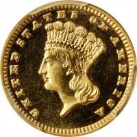 1884 Gold Dollar. Proof-66 Cameo (PCGS). CAC.