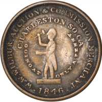 South Carolina. Lot of (6) Trade and Related Tokens.