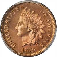 1879 Indian Cent. Proof-65+ RD (PCGS).